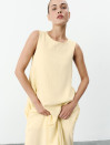 Желтое льняное платье макси свободного кроя Linen Flow Dress 450 Желтое льняное платье макси свободного кроя Linen Flow Dress 450