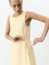 Желтое льняное платье макси свободного кроя Linen Flow Dress 450 Желтое льняное платье макси свободного кроя Linen Flow Dress 450