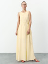 Желтое льняное платье макси свободного кроя Linen Flow Dress 450 Желтое льняное платье макси свободного кроя Linen Flow Dress 450