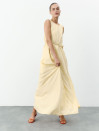 Желтое льняное платье макси свободного кроя Linen Flow Dress 450 Желтое льняное платье макси свободного кроя Linen Flow Dress 450