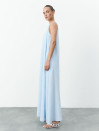 Голубое льняное платье макси свободного кроя Linen Flow Dress 450 Голубое льняное платье макси свободного кроя Linen Flow Dress 450