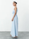 Голубое льняное платье макси свободного кроя Linen Flow Dress 450 Голубое льняное платье макси свободного кроя Linen Flow Dress 450