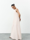 Бежева лляна сукня міді з поясом Linen Grace Dress 450 Бежева лляна сукня міді з поясом Linen Grace Dress 450