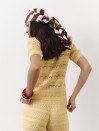 Женская желтая футболка поло из вязаного трикотажа 445 Santorini Knit Polo
