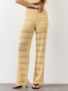 Жовті штани з вʼязаного трикотажу з шортами Santorini Knit Pants 446