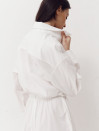 Біла сорочка з резинкою на поясі 410 Shirt Pure
