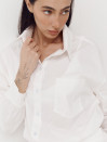 Біла сорочка з резинкою на поясі 410 Shirt Pure