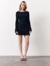 Черное гипюровое платье с открытой спиной Midnight Muse Dress 440