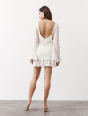 Белое гипюровое платье с открытой спиной Midnight Muse Dress 440
