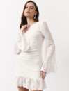 Белое гипюровое платье с открытой спиной Midnight Muse Dress 440