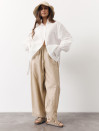 Бежеві лляні штани Banana Linen Beige 428 з преміального льону