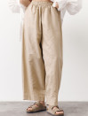 Бежеві лляні штани Banana Linen Beige 428 з преміального льону