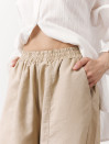 Бежеві лляні штани Banana Linen Beige 428 з преміального льону