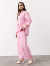 Рожеві лляні штани Banana Linen Pink 428 з преміального льону