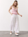 Білі лляні штани Banana Linen White 428 з преміального льону