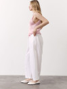 Білі лляні штани Banana Linen White 428 з преміального льону