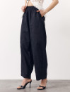 Чорні лляні штани Banana Linen Black 428 з преміального льону