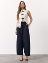 Чорні лляні штани Banana Linen Black 428 з преміального льону