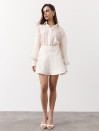 Коротка спідниця жіноча Tencel Bloom Mini 415 в кремовому кольорі