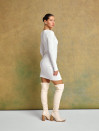 Белое трикотажное платье на пуговицах "Cozy Muse Dress"