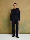 Черный женский свитер с альпаками "Soft Cloud Sweater"