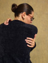 Черный женский свитер с альпаками "Soft Cloud Sweater"