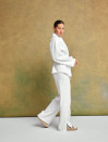 Женский белый костюм из хлопка "Balance Knit Set"