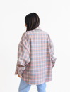 Рожева сорочка oversize з вовною