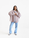 Рожева сорочка oversize з вовною