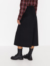 Черная длинная юбка Milla Skirt из искусственной замши