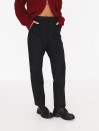 Черные женские брюки из искусственной замши Suede Touch