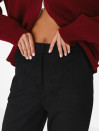 Черные женские брюки из искусственной замши Suede Touch