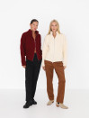 Коричневые женские брюки из искусственной замши Suede Touch