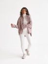 Рожева сорочка oversize з вовною