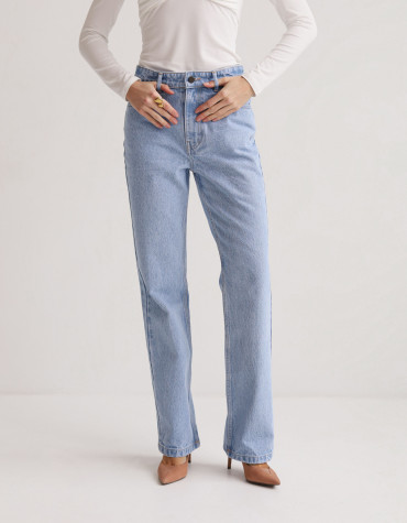 Жіночі світло-блакитні джинси Bootcut