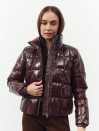 Женская стеганная куртка Dark Chocolate Cocoon Jacket 466 с екопухом Женская стеганная куртка Dark Chocolate Cocoon Jacket 466 с екопухом