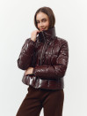 Женская стеганная куртка Dark Chocolate Cocoon Jacket 466 с екопухом Женская стеганная куртка Dark Chocolate Cocoon Jacket 466 с екопухом