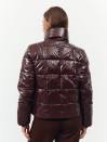 Женская стеганная куртка Dark Chocolate Cocoon Jacket 466 с екопухом