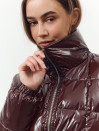 Женская стеганная куртка Dark Chocolate Cocoon Jacket 466 с екопухом Женская стеганная куртка Dark Chocolate Cocoon Jacket 466 с екопухом