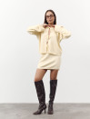 Вязаный костюм с юбкой 469 "Ruby Bow Knit Set - Milk"