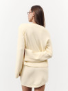 Вязаный костюм с юбкой 469 "Ruby Bow Knit Set - Milk"