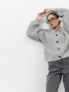 Вязаный кардиган 480 Kozy Cable Cardigan — Grey