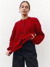 Вязаный кардиган 480 "Cozy Cable Cardigan - Red" Вязаный кардиган 480 "Cozy Cable Cardigan - Red"
