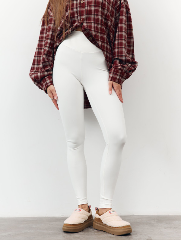 Утепленные лосины с высокой талией 459 "Warm Shape Leggings - Milk" Утепленные лосины с высокой талией 459 "Warm Shape Leggings - Milk"