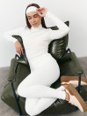 Утепленные лосины с высокой талией 459 "Warm Shape Leggings - Milk" Утепленные лосины с высокой талией 459 "Warm Shape Leggings - Milk"