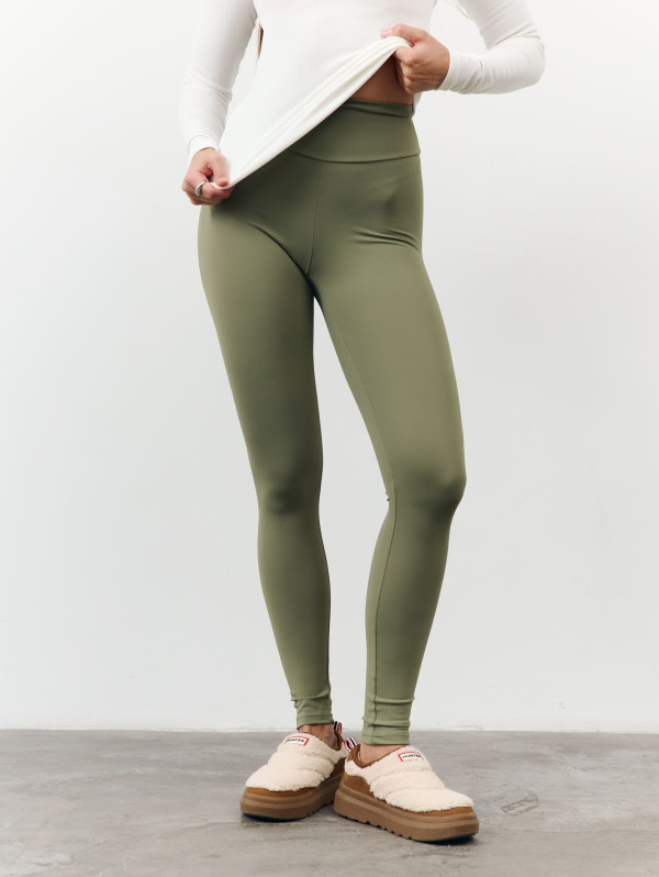 Утепленные лосины с высокой талией 459 "Warm Shape Leggings - Olive" Утепленные лосины с высокой талией 459 "Warm Shape Leggings - Olive"