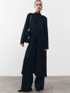 Черный женский костюм с брюками и туникой Noir Line Suit 464 Черный женский костюм с брюками и туникой Noir Line Suit 464