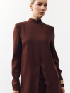 Женский костюм с брюками и туникой Noir Line Suit 464 в шоколадном цвете. Женский костюм с брюками и туникой Noir Line Suit 464 в шоколадном цвете.