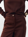 Женский костюм с брюками и туникой Noir Line Suit 464 в шоколадном цвете. Женский костюм с брюками и туникой Noir Line Suit 464 в шоколадном цвете.