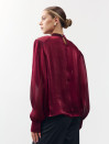 Блуза 458 Tencel Drape из тенсела в винном цвете